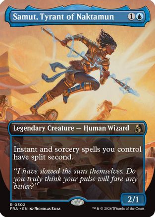 Samut, Tyrant of Naktamun (Borderless) (FRA-302) [Reality Fracture] Foil
