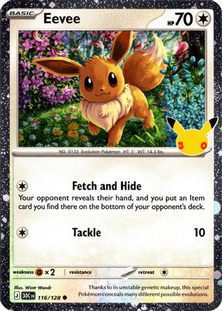 Eevee - 116/128 (30th Celebration) [Blister Exclusives] - Holofoil