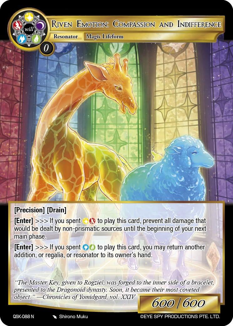 Riven Emotion: Compassion and Indifference (QSK-088 N) [The Quest of the Seven Keys]