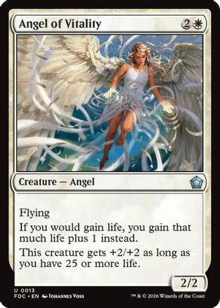 Angel of Vitality (FDC-013) [Commander: Foundations]
