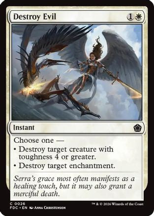 Destroy Evil (FDC-026) [Commander: Foundations]