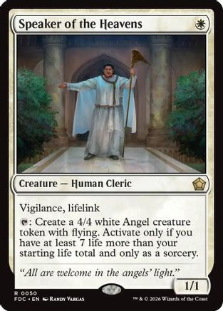 Speaker of the Heavens (FDC-050) [Commander: Foundations]