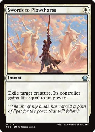 Swords to Plowshares (FDC-053) [Commander: Foundations]