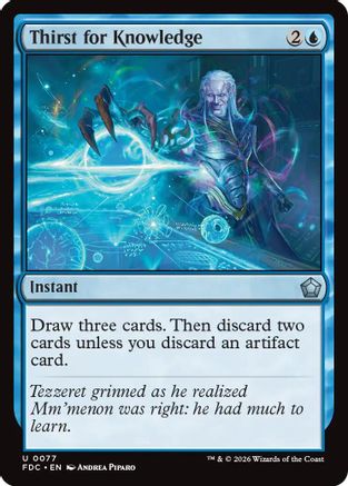 Thirst for Knowledge (FDC-077) [Commander: Foundations]