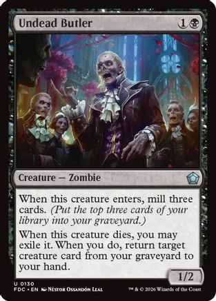Undead Butler (FDC-130) [Commander: Foundations]