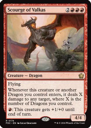 Scourge of Valkas (FDC-174) [Commander: Foundations]