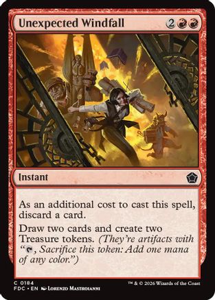 Unexpected Windfall (FDC-184) [Commander: Foundations]