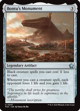 Bontu's Monument (FDC-247) [Commander: Foundations]