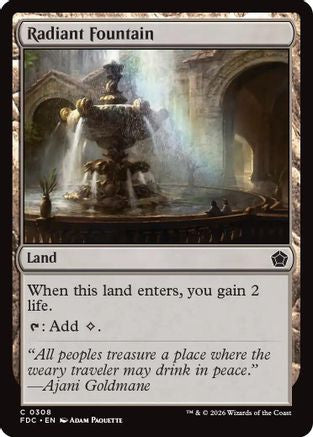 Radiant Fountain (FDC-308) [Commander: Foundations]