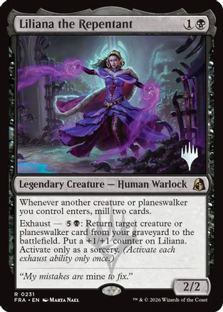 Liliana the Repentant (PPFRA-231) [Promo Pack: Reality Fracture] Foil