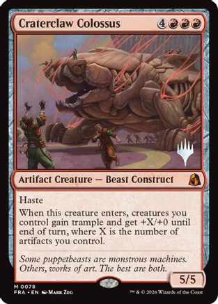 Craterclaw Colossus (PPFRA-078) [Promo Pack: Reality Fracture] Foil