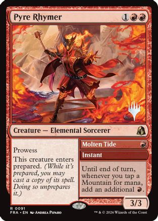 Pyre Rhymer (PPFRA-091) [Promo Pack: Reality Fracture] Foil