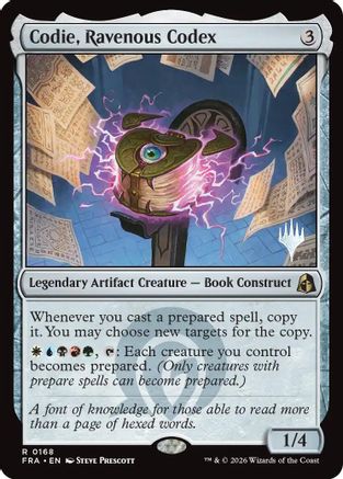 Codie, Ravenous Codex (PPFRA-168) [Promo Pack: Reality Fracture] Foil