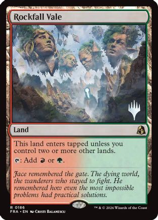Rockfall Vale (PPFRA-186) [Promo Pack: Reality Fracture] Foil