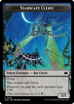 Standard Cleric // Treasure Double-Sided Token (SOS-15 // 12) [Secrets of Strixhaven] Foil