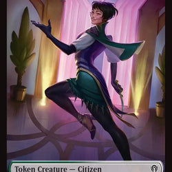Citizen // The Monarch Double-Sided Token [Reality Fracture Commander Tokens]