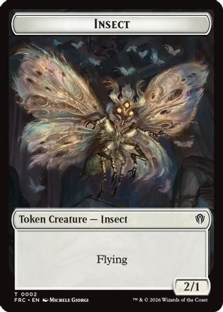Insect // Rogue Double-Sided Token (FRC-2 // 7) [Commander: Reality Fracture]