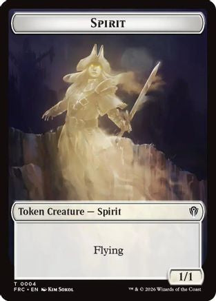 Spirit // Jace Double-Sided Token (FRC-4 // 5) [Commander: Reality Fracture]