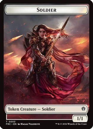 Soldier // Map Double-Sided Token (FRC-3 // 14) [Commander: Reality Fracture]