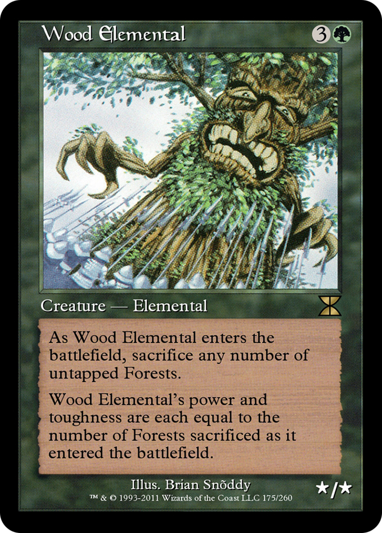 Wood Elemental (ME4-175) [Masters Edition IV] Foil