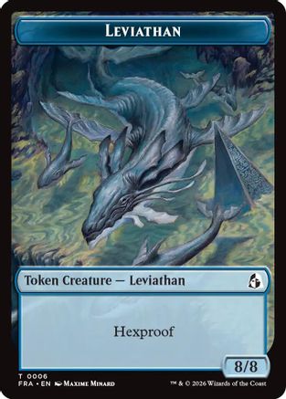 Leviathan // Beast Double-Sided Token (FRA-6 // 8) [Reality Fracture]