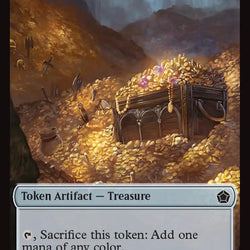 Treasure // The Monarch Double-Sided Token [Foundations Commander Tokens]