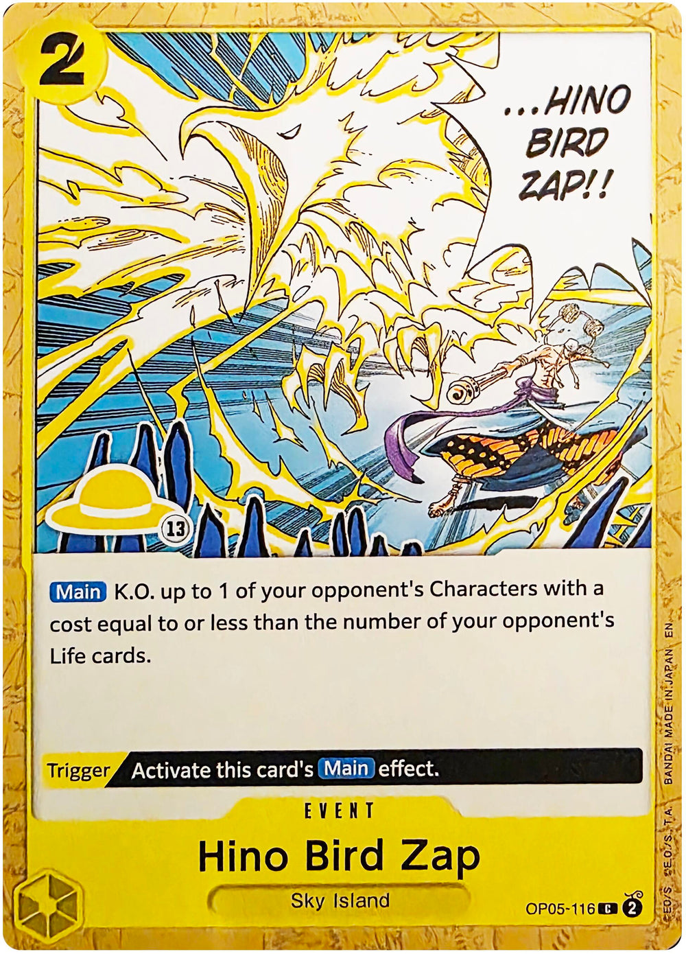 Hino Bird Zap (Luffy Deck) [Set Sail Deck Set]