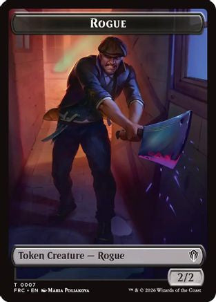 Rogue // Zombie Army Double-Sided Token (FRC-7 // 8) [Commander: Reality Fracture] Foil