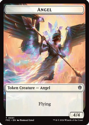 Angel // Myr Double-Sided Token (FRC-1 // 15) [Commander: Reality Fracture] Foil