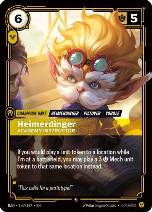 Heimerdinger, Academy Instructor (132/167) - Radiance Foil