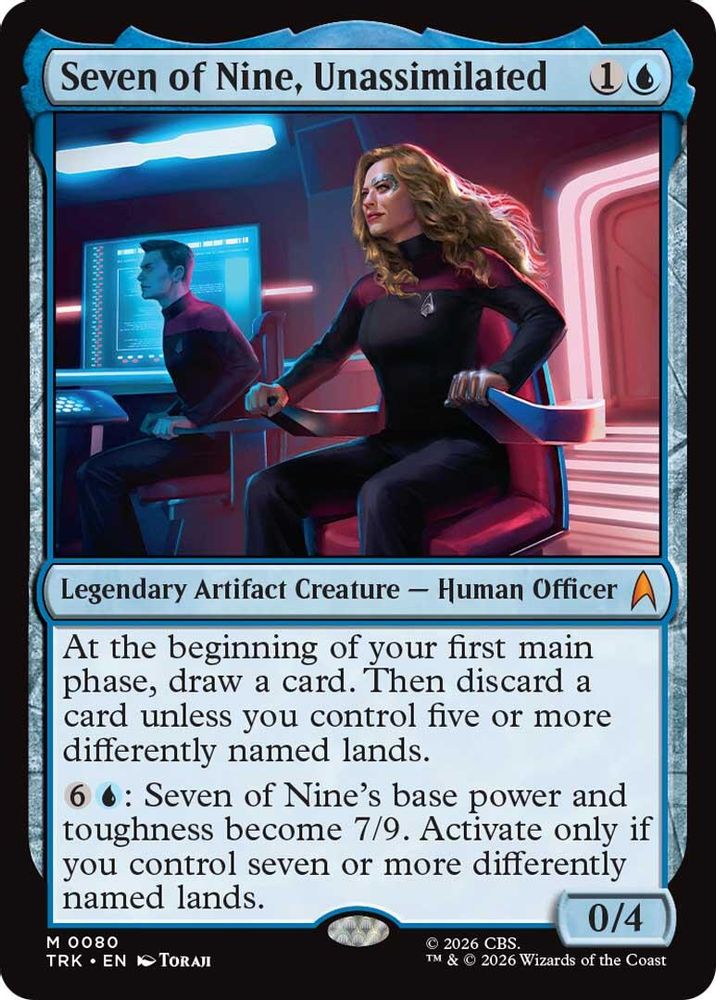 Seven of Nine, Unassimilated (TRK-080) [Star Trek] Foil