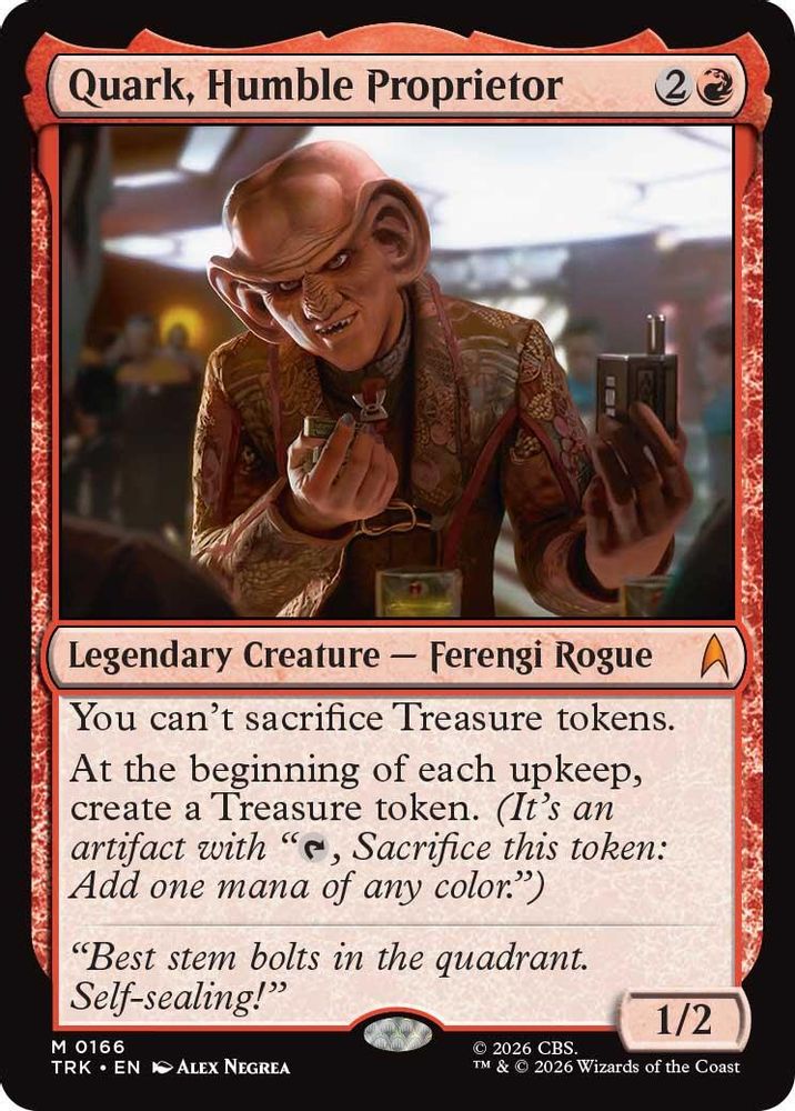 Quark, Humble Proprietor (TRK-166) [Star Trek]