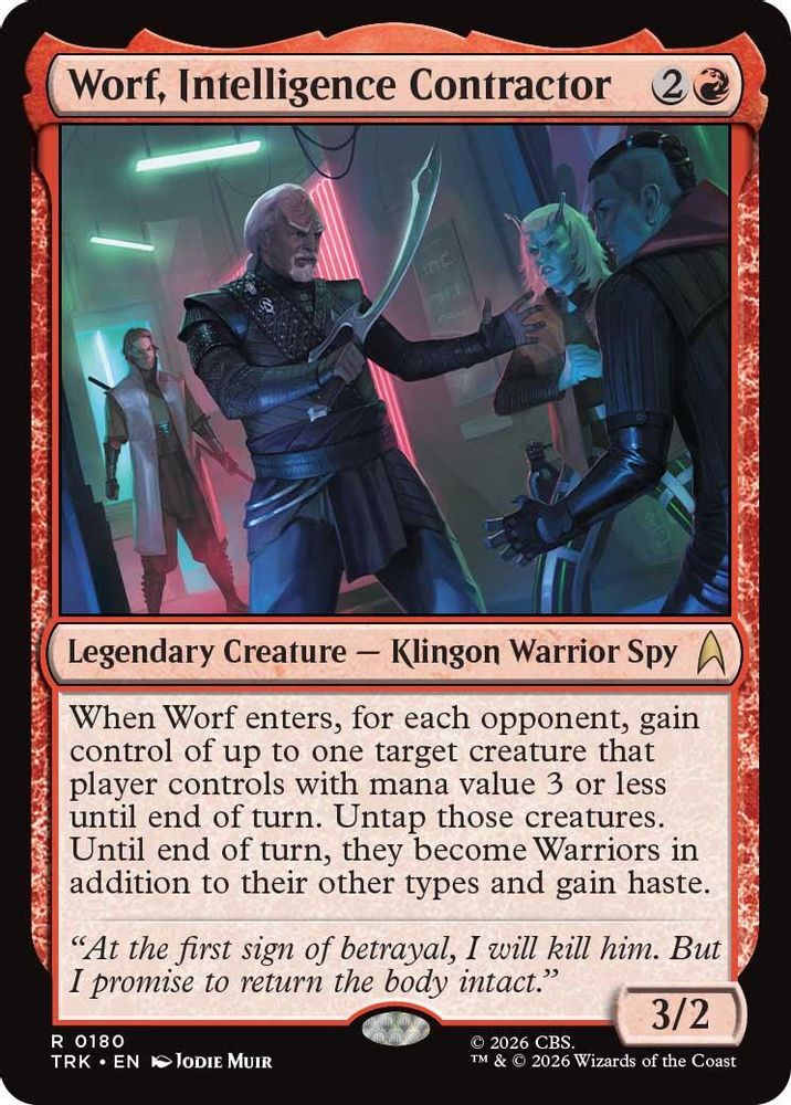 Worf, Intelligence Contractor (TRK-180) [Star Trek] Foil