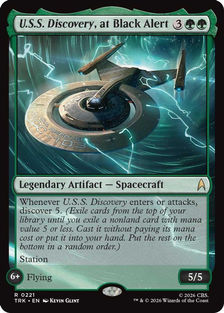 U.S.S. Discovery, at Black Alert (TRK-221) [Star Trek]