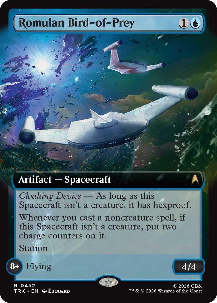 Romulan Bird-of-Prey (Extended Art) (TRK-452) [Star Trek]
