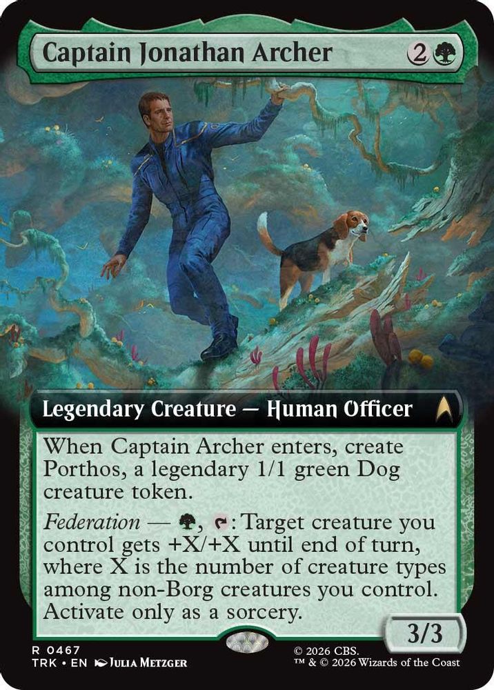 Captain Jonathan Archer (Extended Art) (TRK-467) [Star Trek] Foil