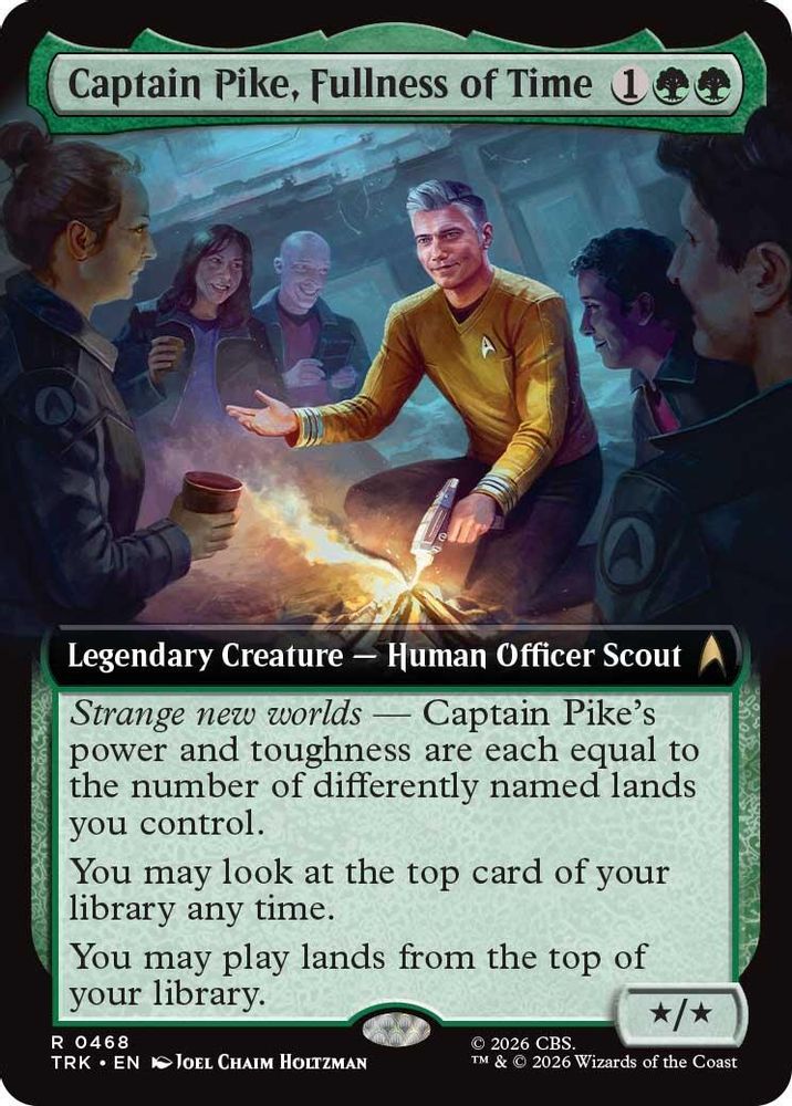 Captain Pike, Fullness of Time (Extended Art) (TRK-468) [Star Trek] Foil