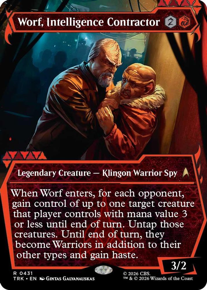 Worf, Intelligence Contractor (Showcase) (TRK-431) [Star Trek]