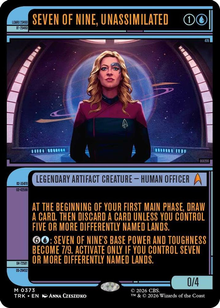 Seven of Nine, Unassimilated (Showcase) (TRK-373) [Star Trek] Foil