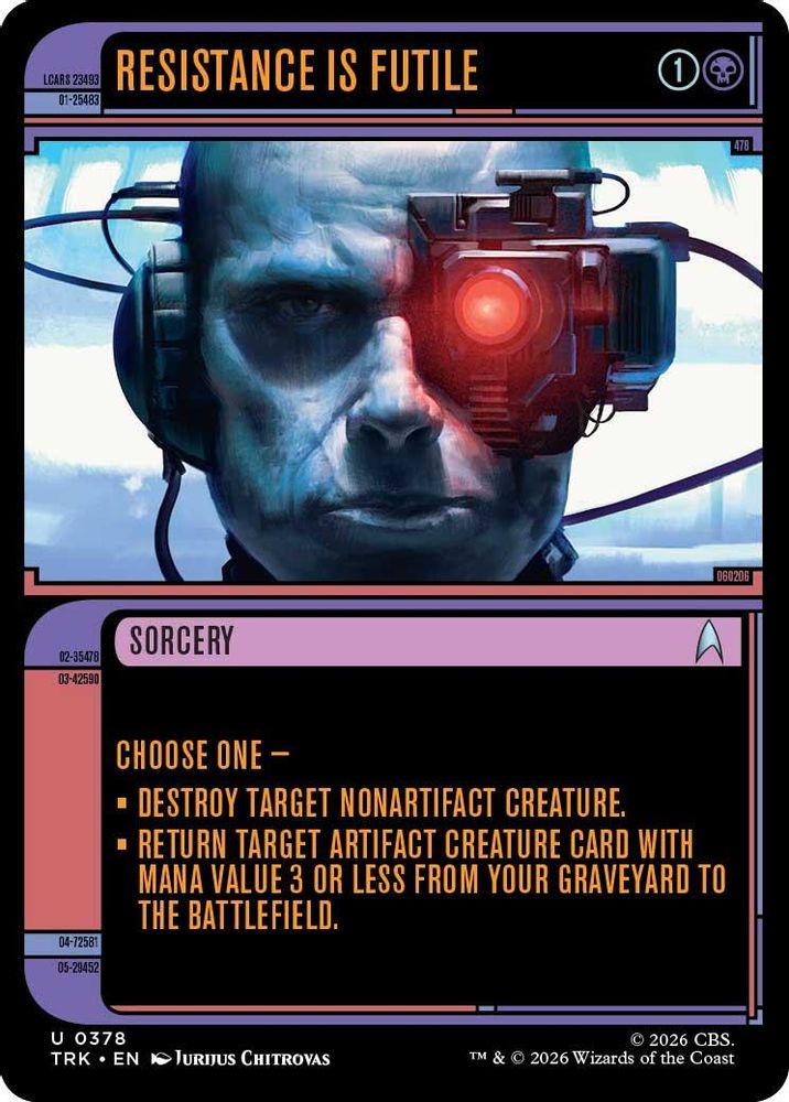 Resistance Is Futile (Showcase) (TRK-378) [Star Trek] Foil