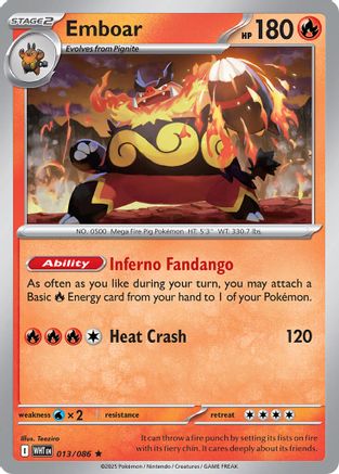 Emboar - 13/086 [Deck Exclusives]