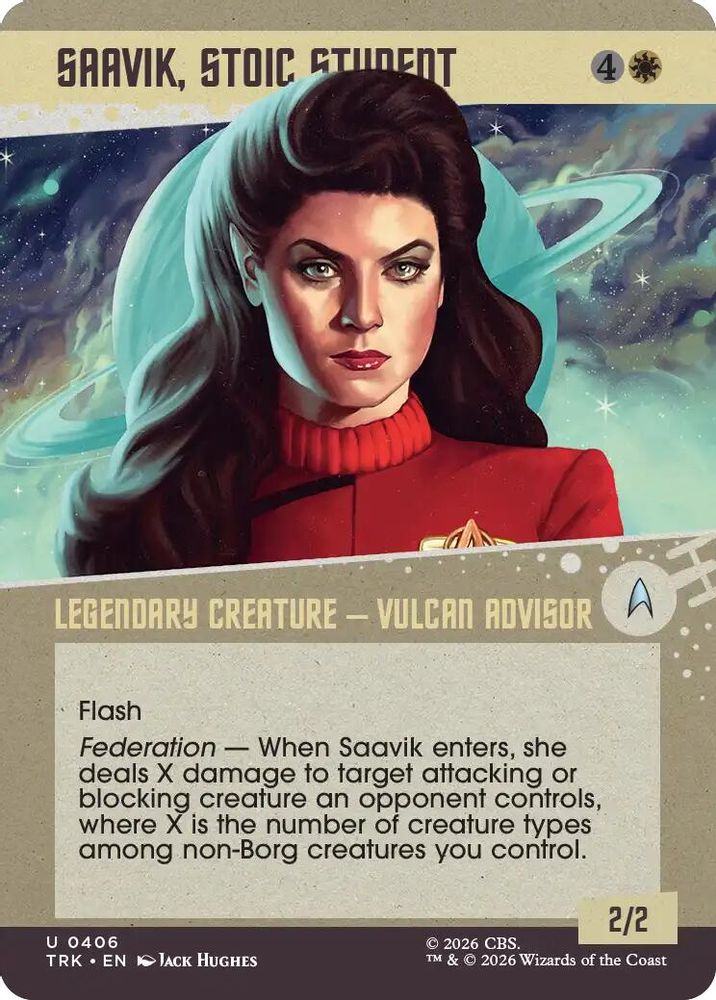 Saavik, Stoic Student (Showcase) (TRK-406) [Star Trek] Foil