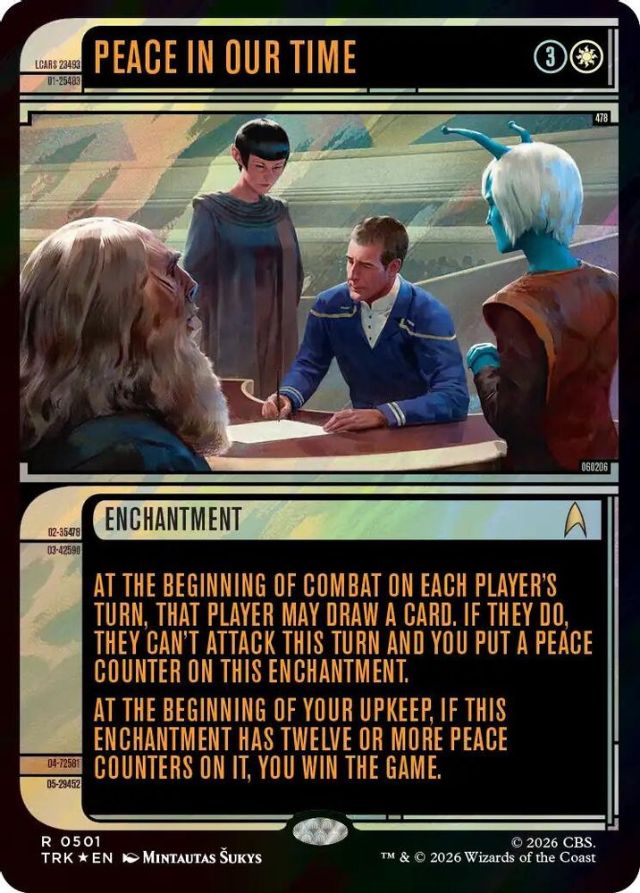 Peace in Our Time (Showcase) (Surge Foil) (TRK-501) [Star Trek] Foil