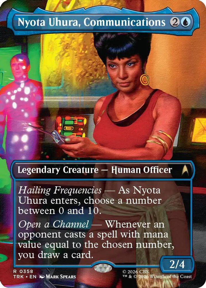 Nyota Uhura, Communications Officer (Borderless) (TRK-358) [Star Trek] Foil