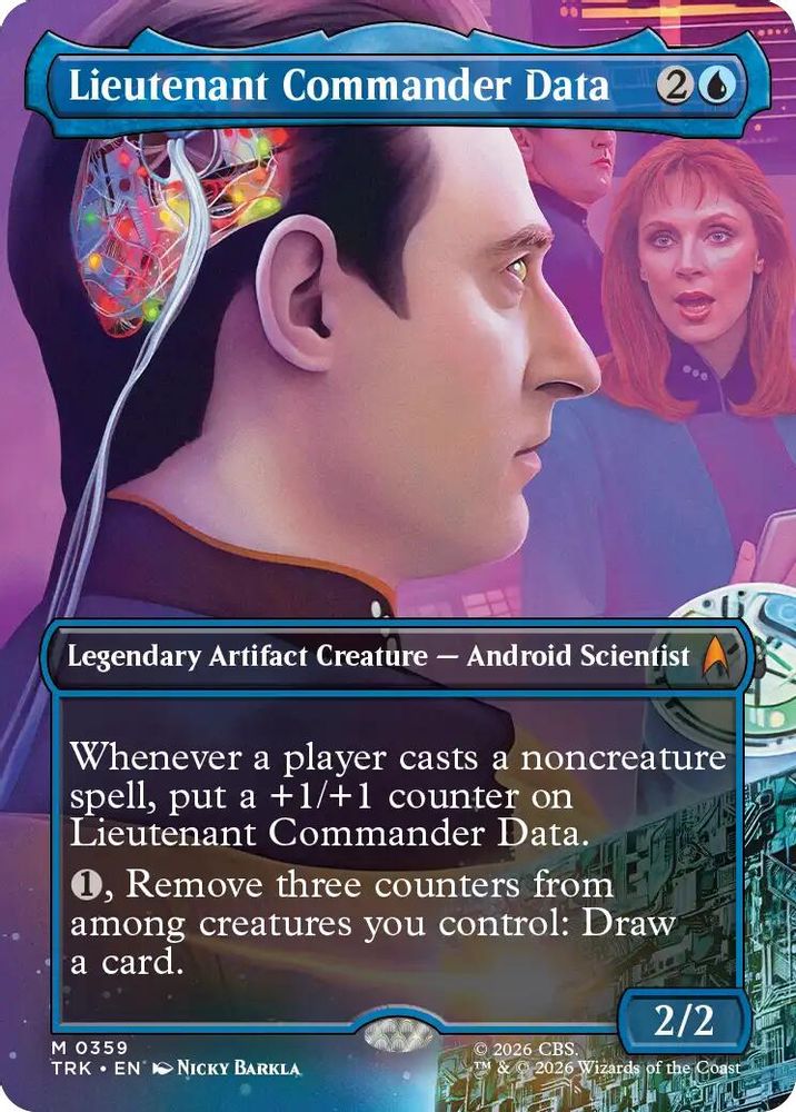 Lieutenant Commander Data (Borderless) (TRK-359) [Star Trek] Foil
