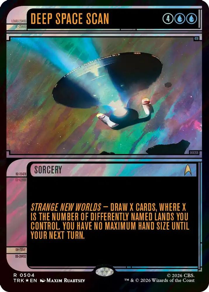 Deep Space Scan (Showcase) (Surge Foil) (TRK-504) [Star Trek] Foil