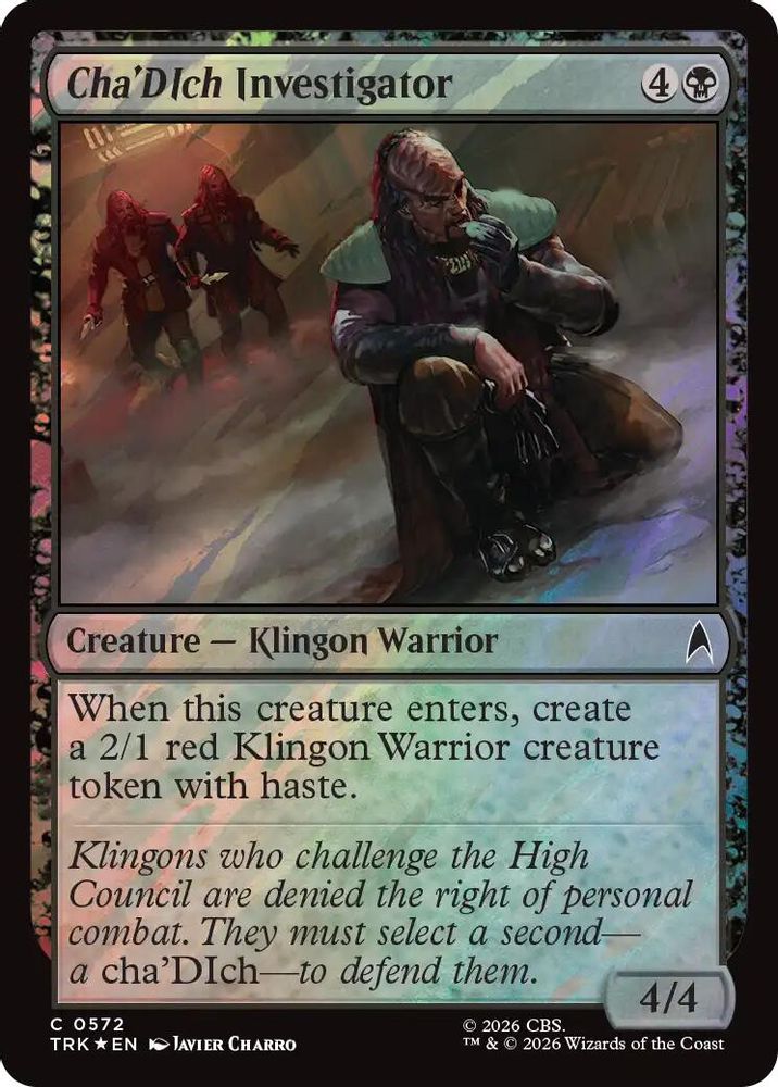 Cha'Dich Investigator (Surge Foil) (TRK-572) [Star Trek] Foil