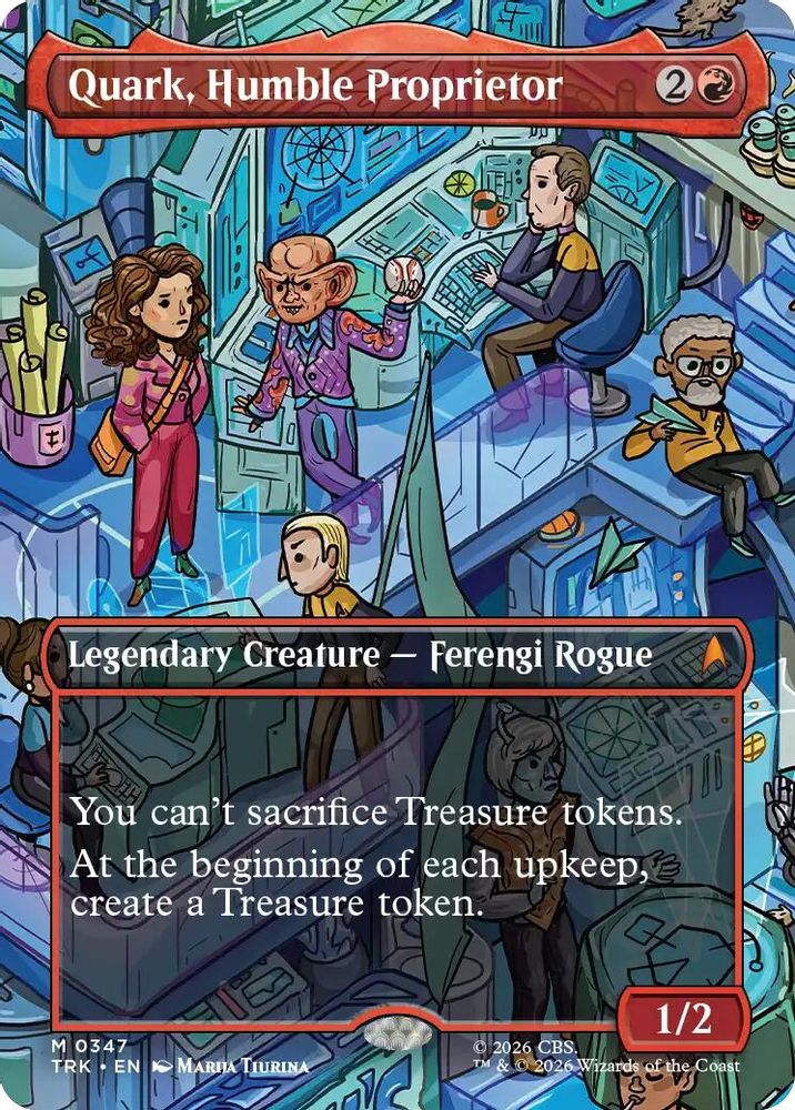 Quark, Humble Proprietor (Borderless) (TRK-347) [Star Trek] Foil