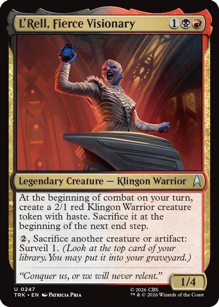 L'Rell, Fierce Visionary (TRK-247) [Star Trek] Foil