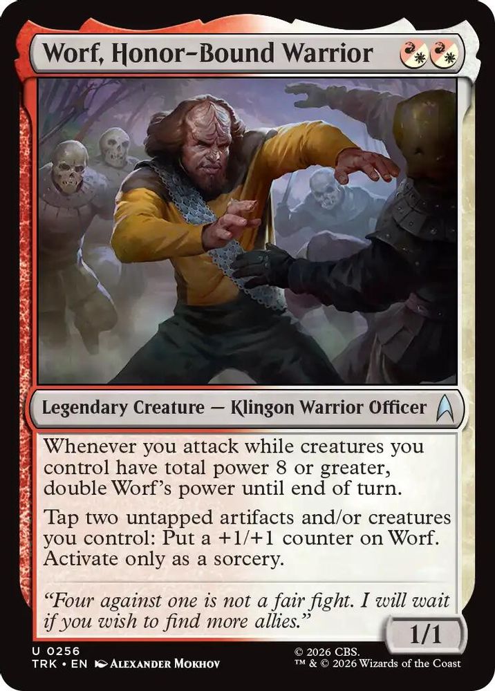 Worf, Honor-Bound Warrior (TRK-256) [Star Trek] Foil